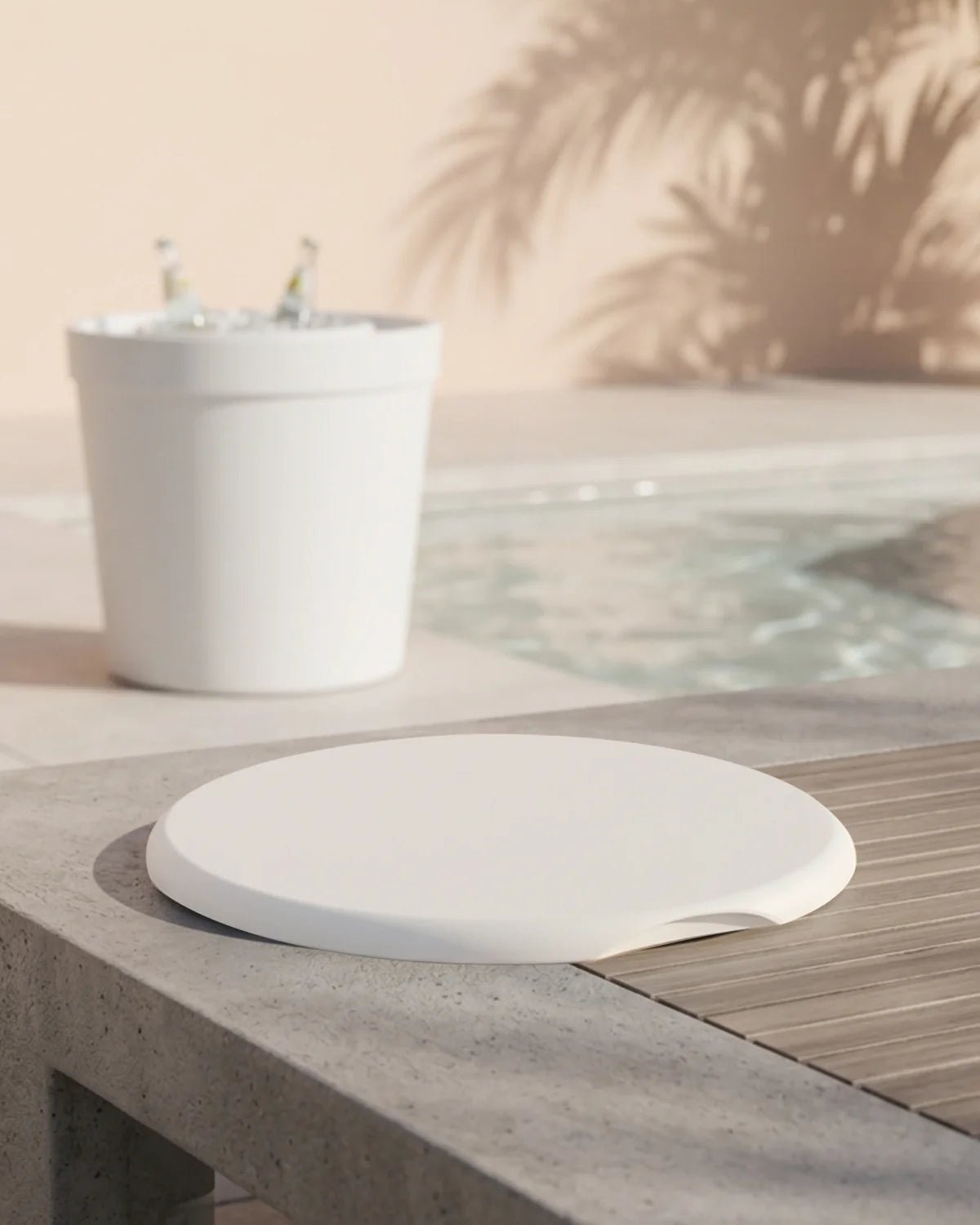 Ledge Lounger Signature Ice bin Side Lid - Acacia Garden Center