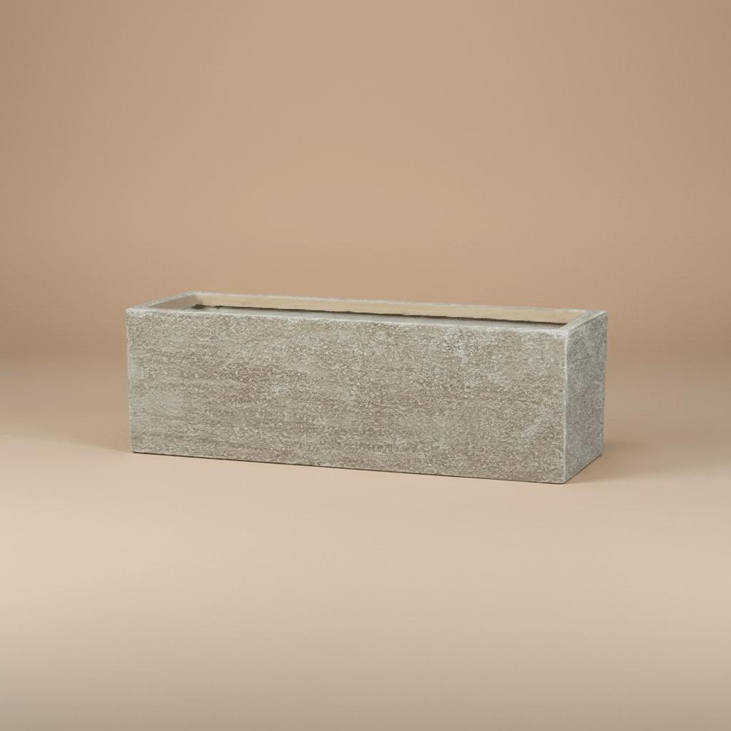 Logan Rectangular Pot - Lightweight, Heat - Tolerant - Acacia Garden Center
