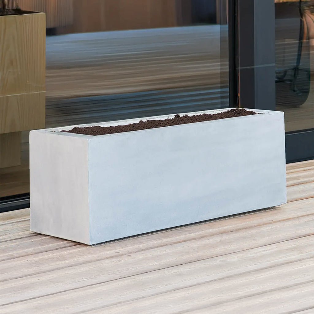 White Luca Lifestyle Argento Box - Acacia Garden Center