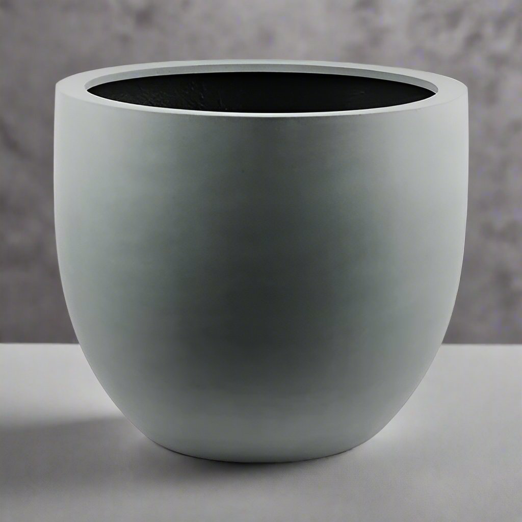 Natural Grey Luca Lifestyle Argento Egg Pot - Acacia Garden Center