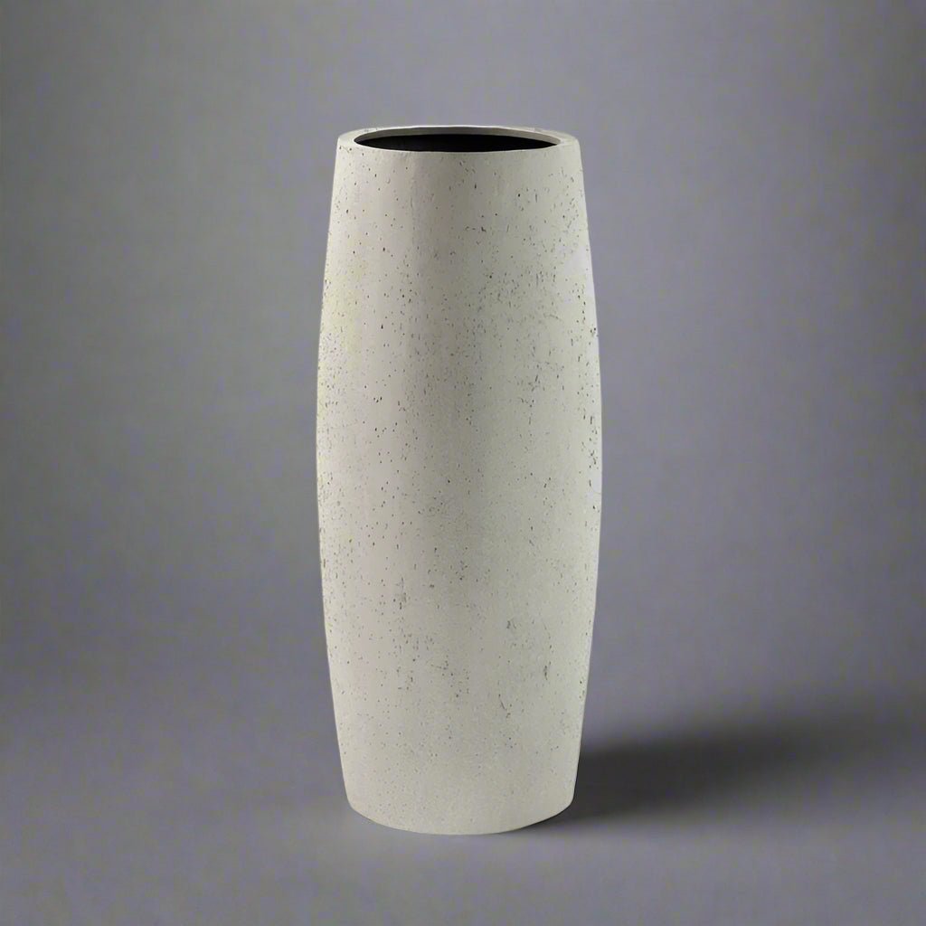Luca Lifestyle - Grigio Modern Vase, Antique White - Acacia Garden Center