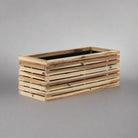 Wooden Marrone Orizzontale Box (Luca Lifestyle) | Low Rectangular Planter, 72Ã¢â‚¬â€œ100 cm - Acacia Garden Center