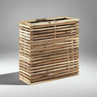Wooden Marrone Orizzontale Divider (Luca Lifestyle) | Tall Rectangular Planter, 72Ã¢â‚¬â€œ100 cm - Acacia Garden Center