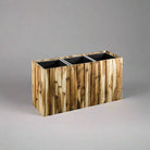 Wooden Luca Marrone Verticale Small Box 61x23/5x23cm - Acacia Garden Center