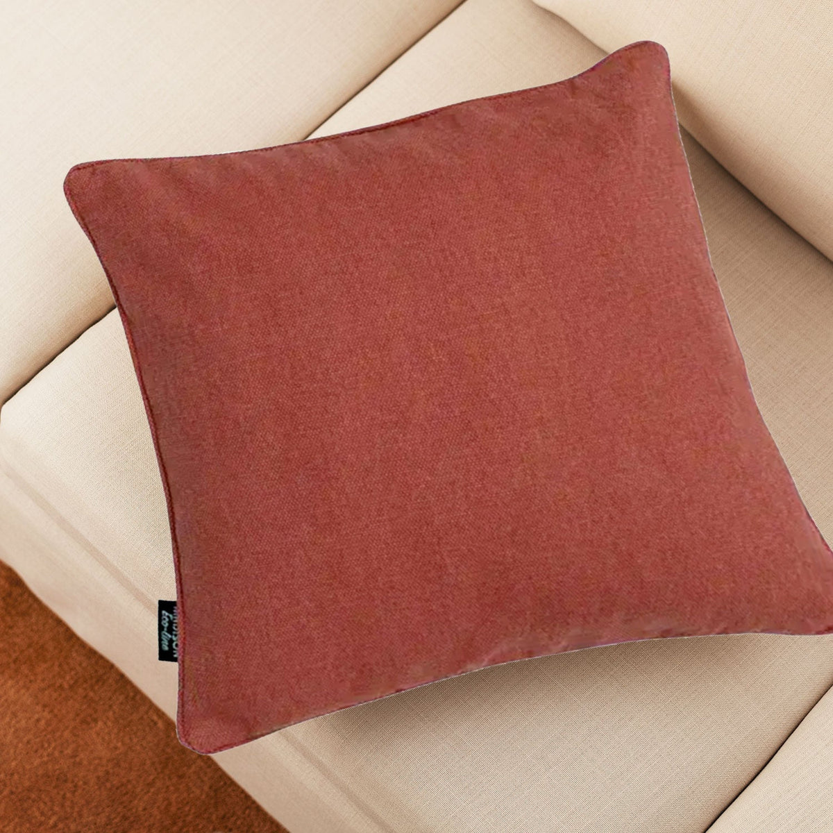 Close-up of a terra Madison Canvas Eco+ pillow