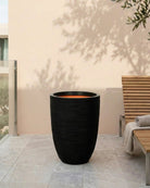 Nature Elegant Low Rib Vase | Multiple Colours - Acacia Garden Center