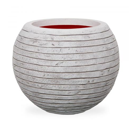 Nature Vase Ball Row - Ivory - Acacia Garden Center