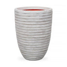 Nature Vase Elegant Low Row - Ivory - Acacia Garden Center
