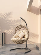 Oscar Single Swing (Terazzi) | Handwoven Luxio Cord, Standing Frame - Acacia Garden Center
