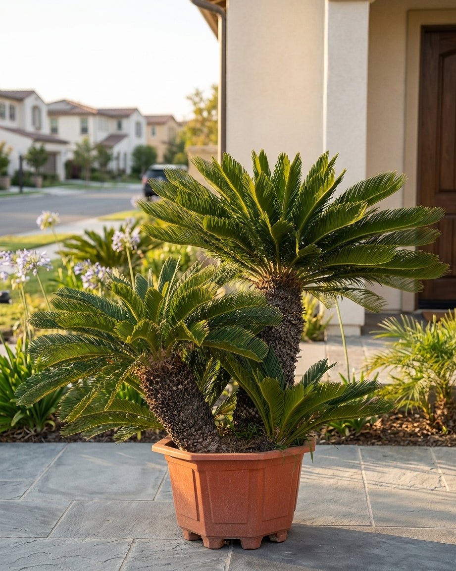 Palm Cycas Revoluta Multi - trunk | 90 - 100 cm - Acacia Garden Center