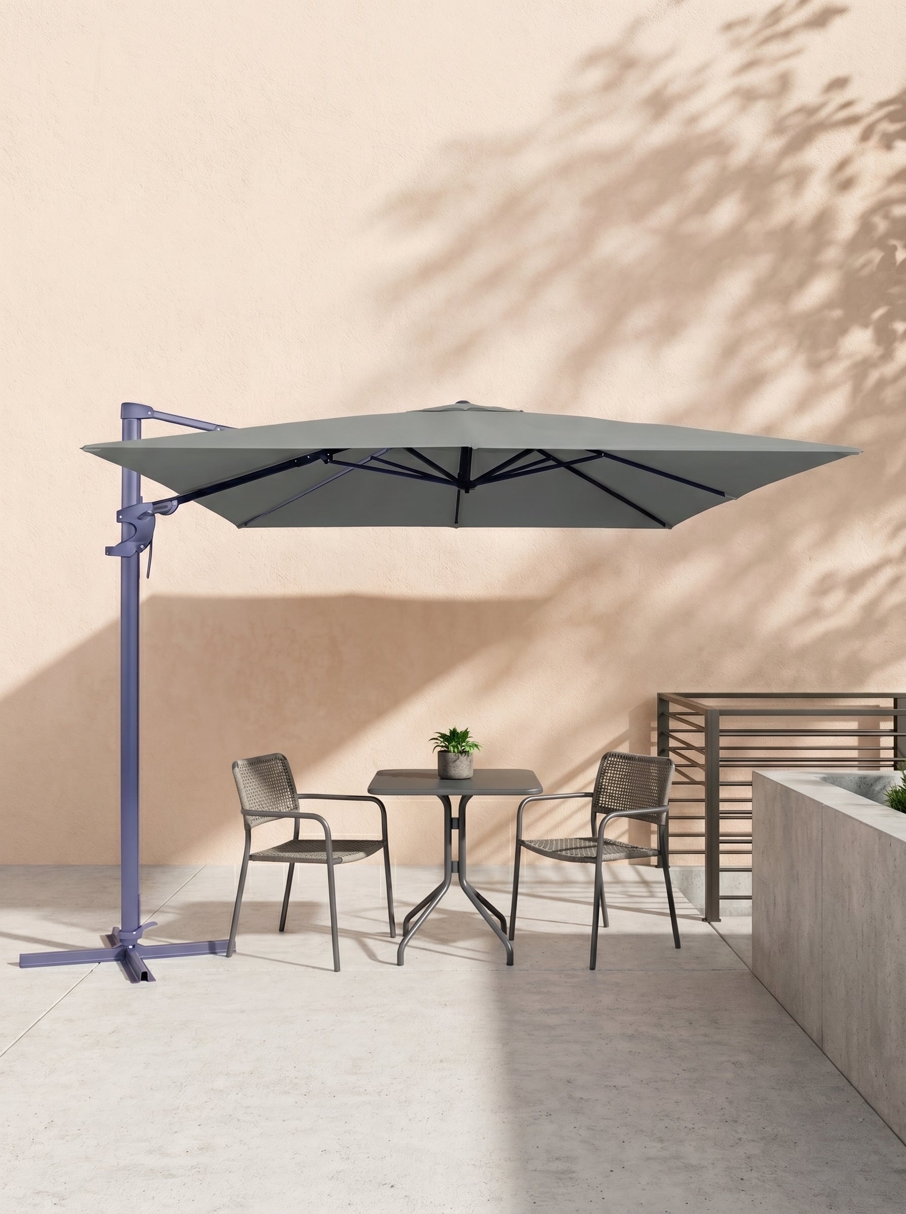 Parasol Monaco Flex III 300x300cm Grade 6 - Acacia Garden Center