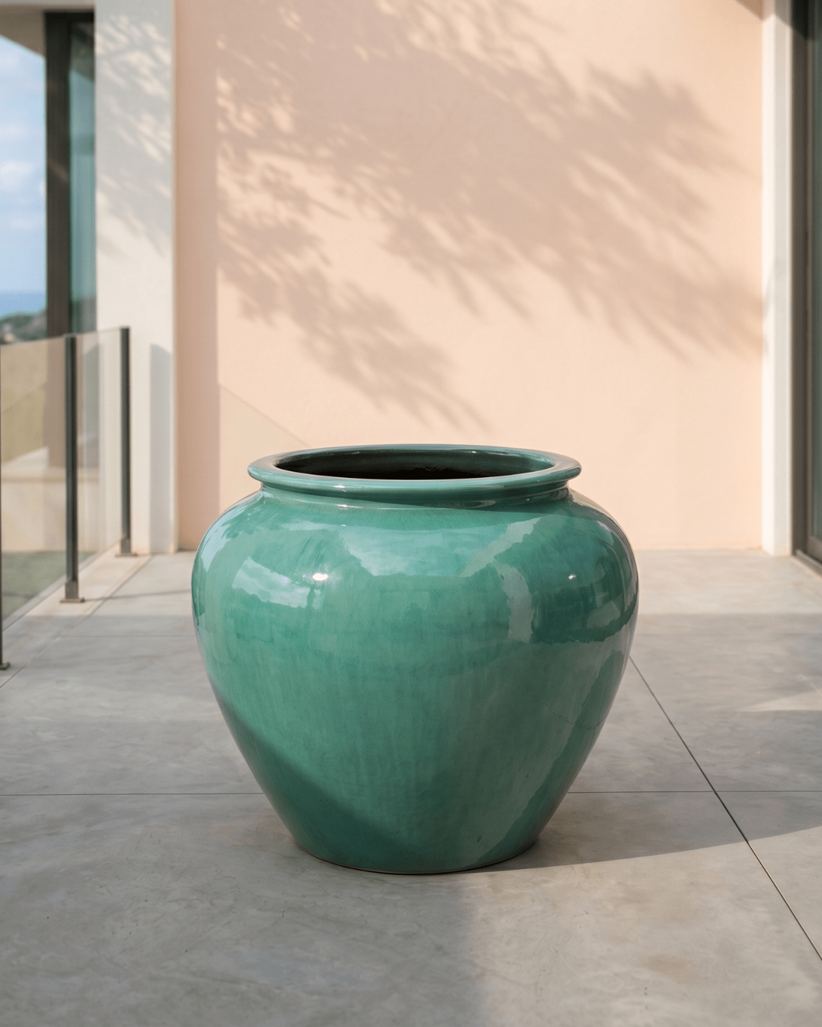Parlour Pot (Atlantis Ceramics) | Handcrafted, 44 × 38 cm - Acacia Garden Center