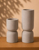 Peppe Pot (Degrea) | Slim Antique Grey Cylinder, Dia. 24–32 cm - Acacia Garden Center
