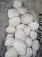 Polished White Stone - 3 - 5cm (20 Kg Bag) - Acacia Garden Center