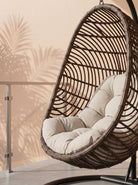 Poly Bamboo Swing Chair | Hanging Egg Pod with Stand - Acacia Garden Center