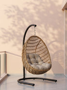 Poly Bamboo Swing Chair | Hanging Egg Pod with Stand - Acacia Garden Center