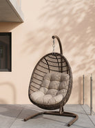 Poly Bamboo Swing Chair | Hanging Egg Pod with Stand - Acacia Garden Center
