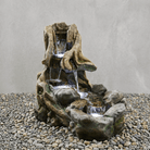 Polyresin Water Fountain (DW11020) | Multi - Stream Design, 150 × 67 × 72 cm - Acacia Garden Center
