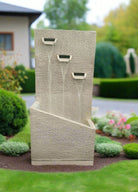 Polyresin Water Fountain (DW235026) | Compact Tiered, 39 × 25 × 79 cm - Acacia Garden Center