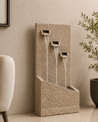 Polyresin Water Fountain (DW235026) | Compact Tiered, 39 × 25 × 79 cm - Acacia Garden Center