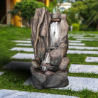Polyresin Water Fountain (DW96031) | Classic Tiered, 72 × 62 × 132 cm - Acacia Garden Center