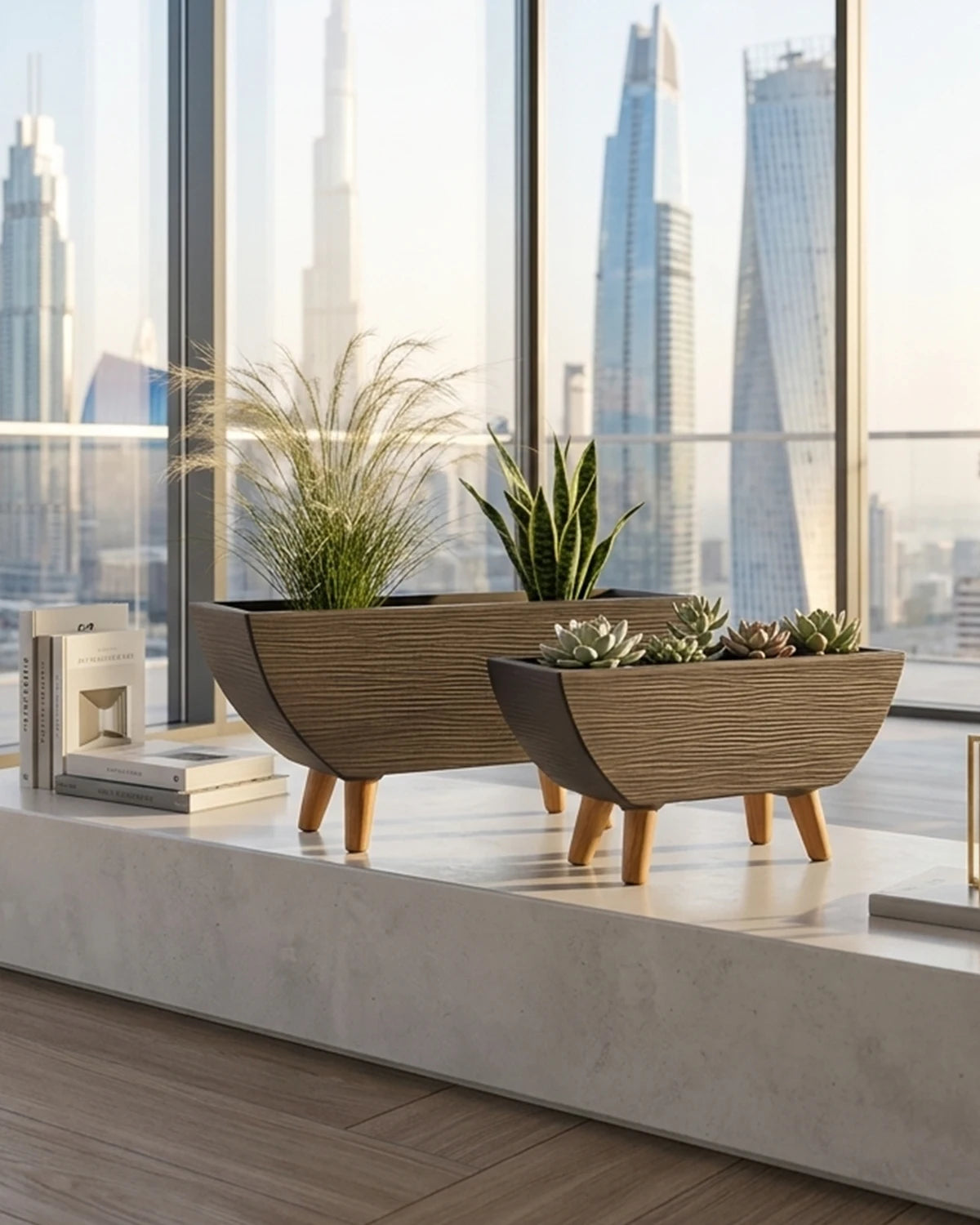 Leggy Pot Dw185390 - Brown