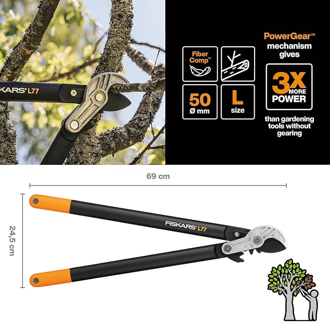 Power Gear Anvil Lopper L - (112580) - Acacia Garden Center
