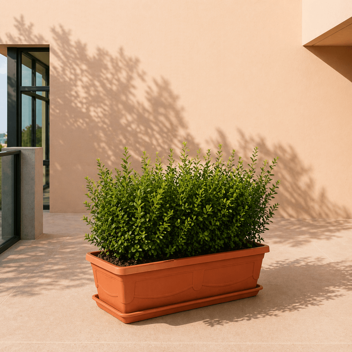 Buy Rectangle Flower Pot 44.5x20.5x14cm, Terracotta Color | Plant P ...