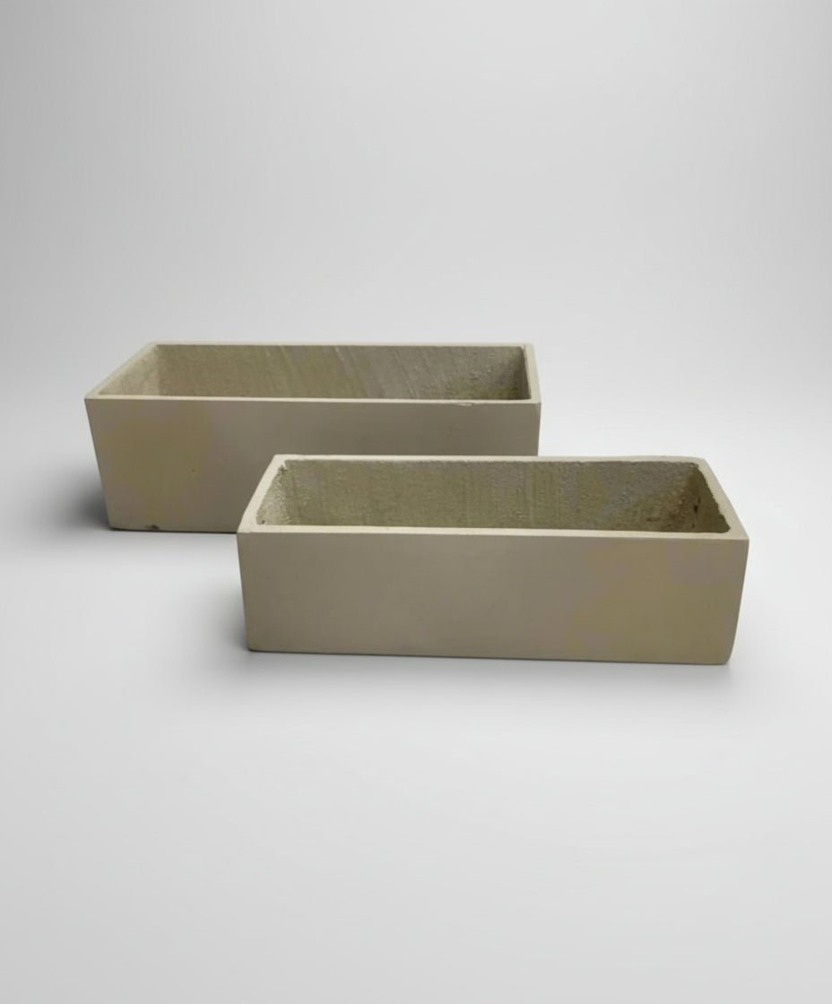 Rectangular Pot Fiberclay | R1002 - Acacia Garden Center