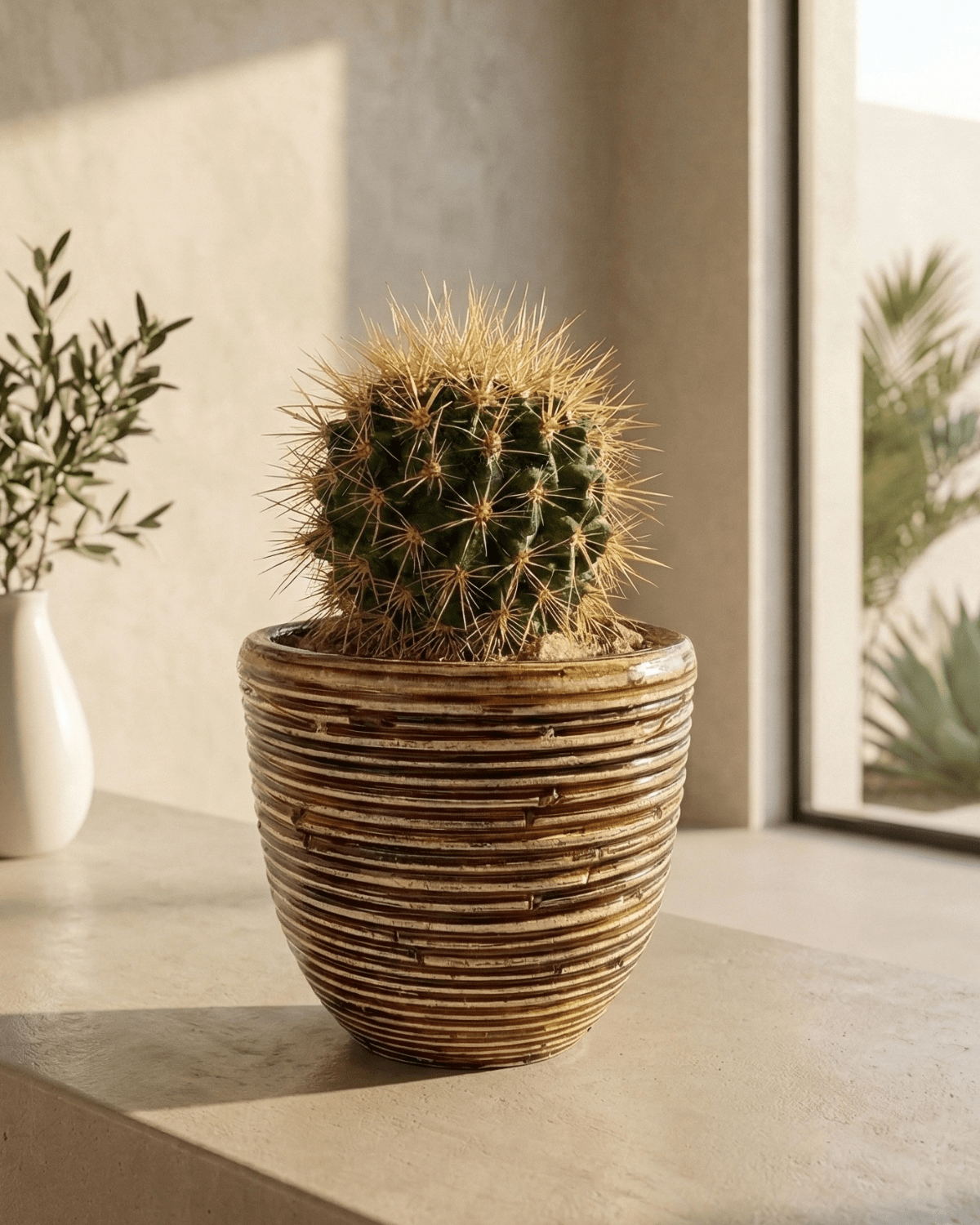 Round Balloon Pot (304565) | Bronze, D18 × 16 cm - Acacia Garden Center