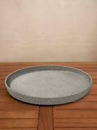 Saucer Tall Egg Pot | Natural Concrete (Dark Grey) - Acacia Garden Center