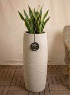 Struttura Modern Vase | Tall Tapered Planter, Dia. 112–137 cm - Acacia Garden Center