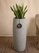 Struttura Modern Vase | Tall Tapered Planter, Dia. 112–137 cm - Acacia Garden Center