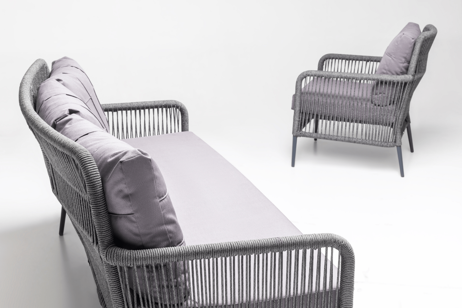 Terrazi Aston Seating Group Anthracite - Acacia Garden Center