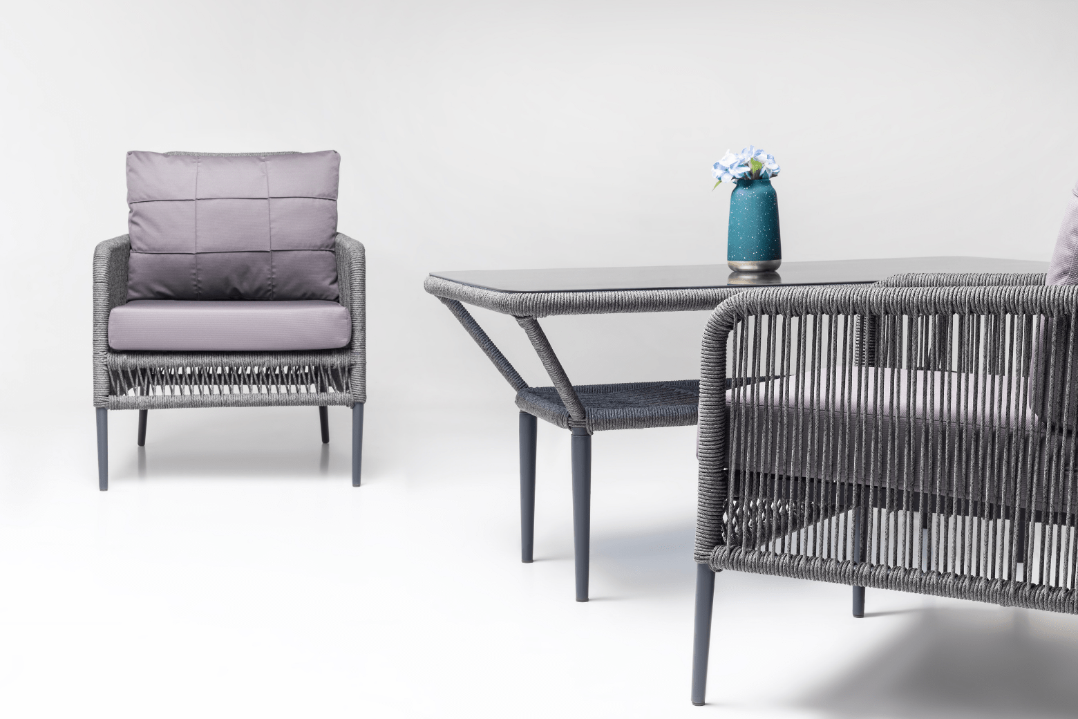 Terrazi Aston Seating Group Anthracite - Acacia Garden Center