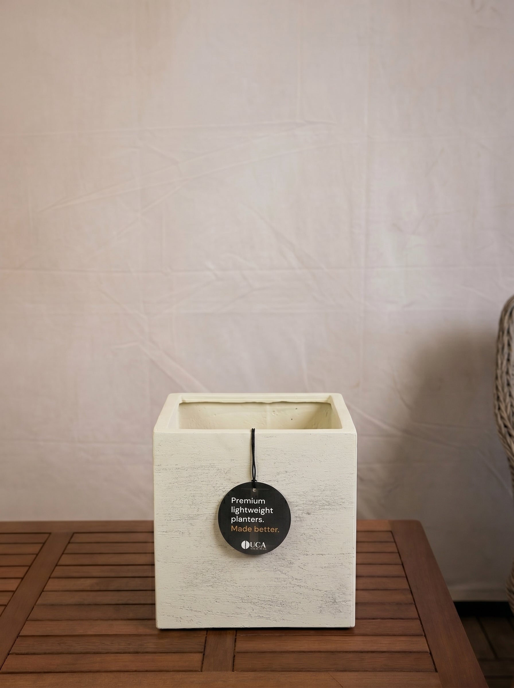 Terreno Cube | Square Planter, Dia. 20–50 cm - Acacia Garden Center