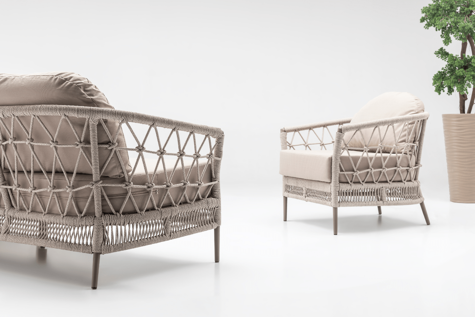 Terriza Icon Seating Group Standard Beige - Acacia Garden Center