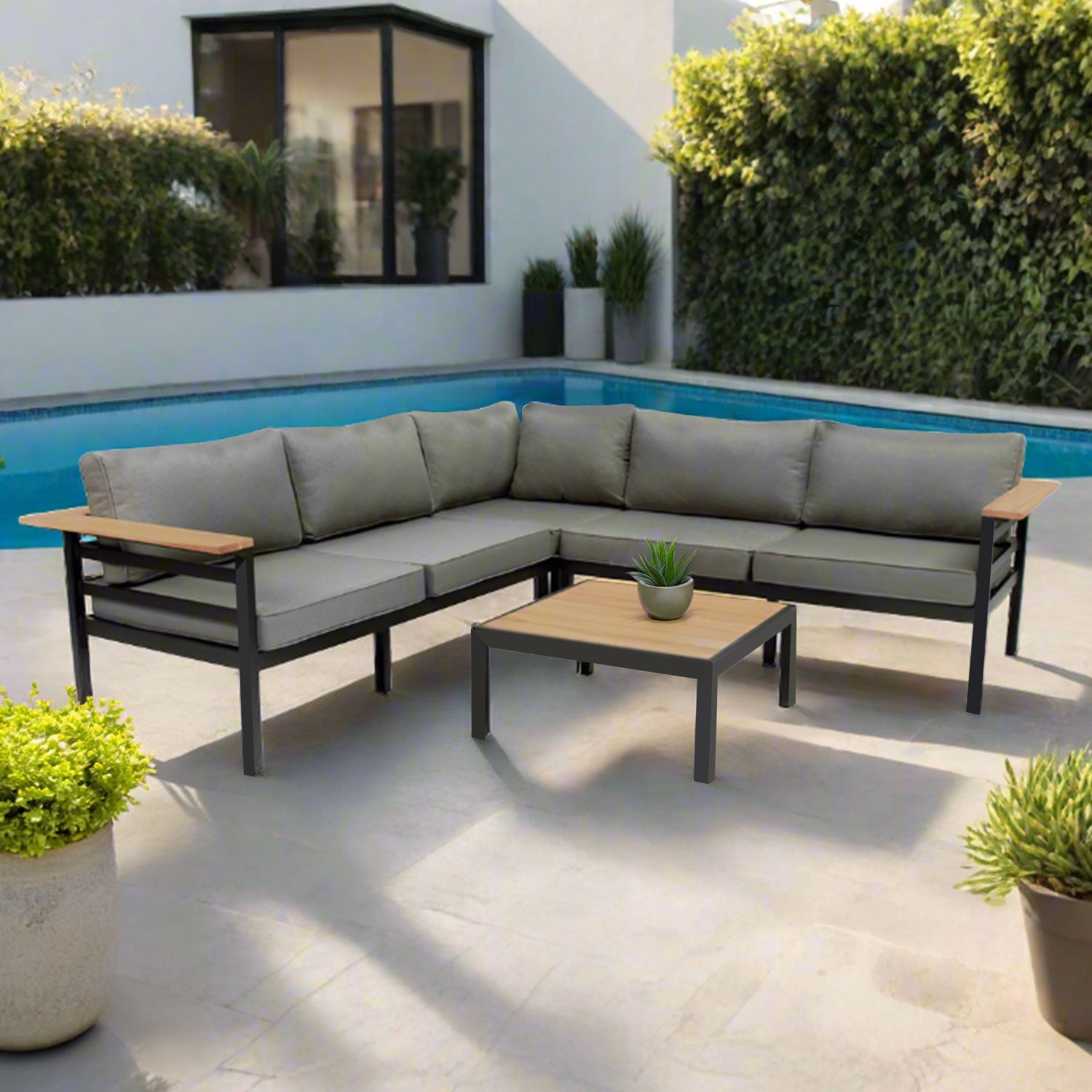 Tierra Outdoor Maximus Lounge Set - Acacia Garden Center