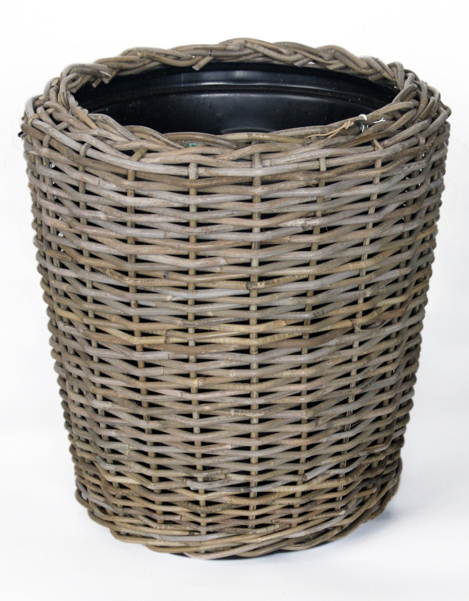 Van der Leeden Drypot Rattan 305399 52x54cm, Grey - Acacia Garden Center