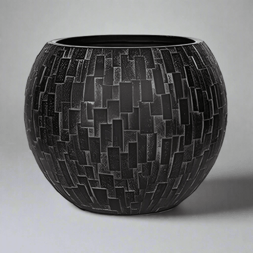 Vase Ball Ii Stone - Bstz/Bsti 109 - Acacia Garden Center