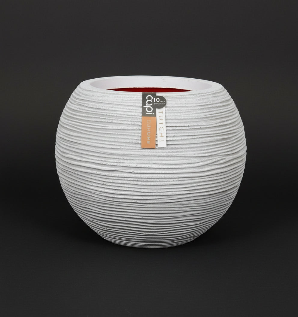Vase Ball Rib - Acacia Garden Center