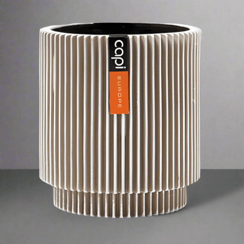Vase Cylinder Groove BGVI 312 - Acacia Garden Center