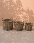 Van der Leeden Basket Rattan 303457A 30x28cm, Grey - Acacia Garden Center